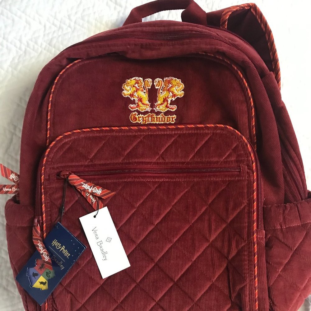 NWT Vera Bradley Harry Potter Gryffindor Campus Backpack Limited Edition